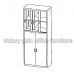 C-A010HLW  上玻璃包框趟門下掩門文件櫃 (優質鋼材)